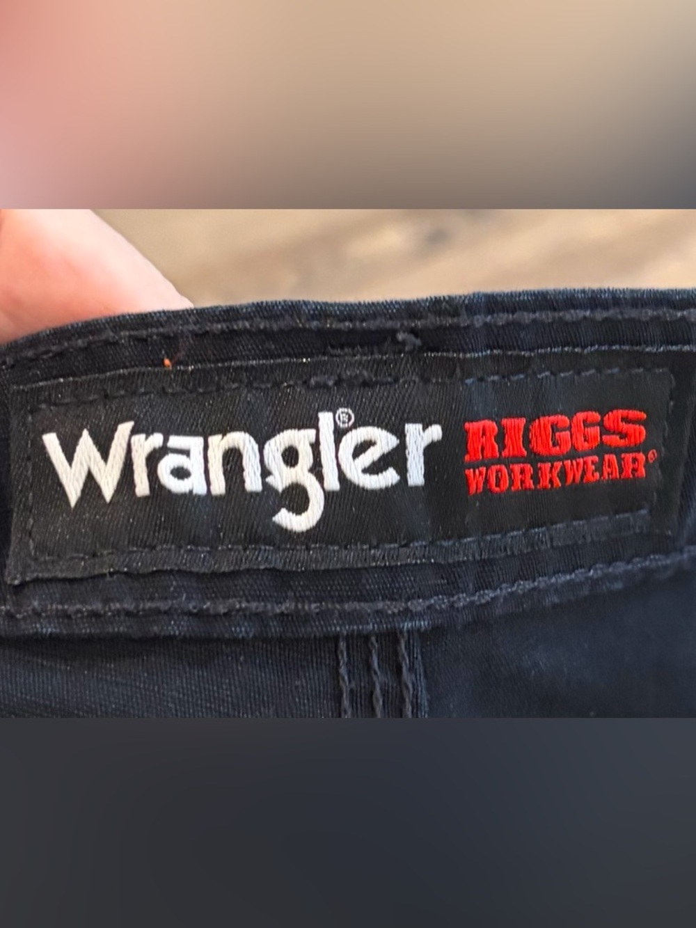 Wrangler Riggs Workwear Cargo Pants 44x32 Black Heavy Duty Utility Mens - Picture 4 of 10